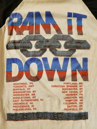Vintage 1988 Judas Priest Ram It Down Tour Raglan T Shirt Size Medium 4