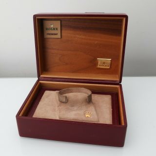 Vintage Rolex 80 - 90’s Leather Day - Date 72.  04.  01 Box Presenation Case Pre - Owned