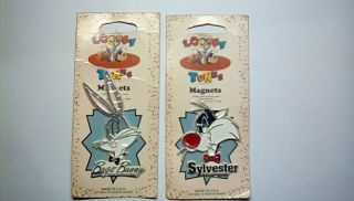 Vintage Looney Tunes Magnets,  Bugs Bunny,  Sylvester,  Usa 1996