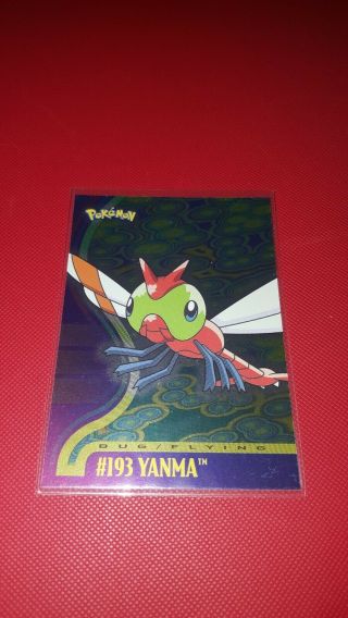 Topps Pokemon Johto Series 1 Yanma Silver Foil Holo 193 Rare