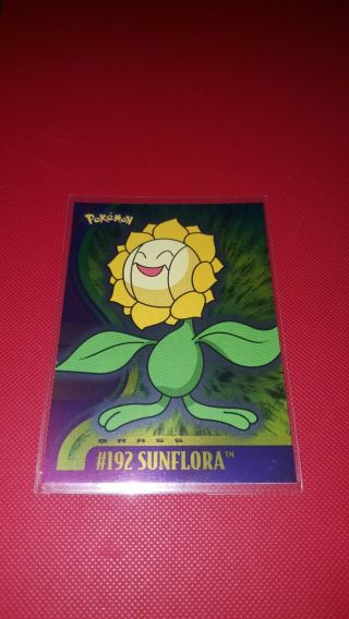Topps Pokemon Johto Series 3 Sunflora Silver Foil Holo 192 Rare