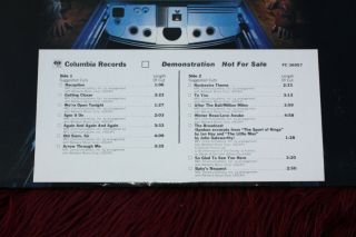 The Beatles Paul Mccartney Back To The Egg Promo Demo - Fc 36057 Timing Sheet