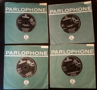 The Beatles 4 Singles From 1963/1964 And 