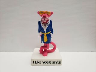 1989 The Pink Panther Message Figure " I Like Your Style "
