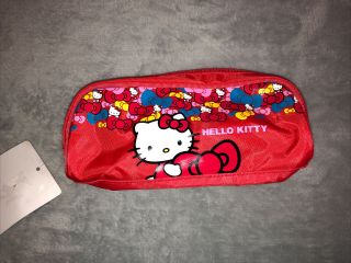 Hello Kitty Red Make Up Bag Sanrio Cosmetic Little Bag Pencil Bag Pouch