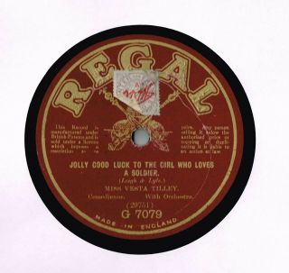 Vesta Tilley Music Hall 78 - Jolly Good Luck To The Girl Who Loves A Soldier Ex