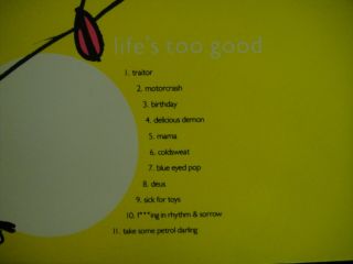 The Sugarcubes Life ' s Too Good Vinyl LP Album 1988 Elektra Bjork Yellow Cover NM 2