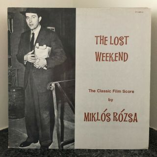 Miklos Rozsa The Lost Weekend Lp Tony Thomas Orig Us Press Theremin Ex Private