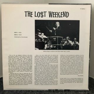 MIKLOS ROZSA The Lost Weekend LP Tony Thomas ORIG US PRESS theremin EX private 2
