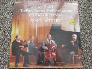 Beaux Arts Trio Mozart Piano Quartets Philips 410 - 391 - 1 Lp