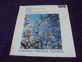 Franck/ashkenazy/perlman/tuckwell 1969 Uk Lp Stereo Decca Sxl 6408 Wb Ed 1