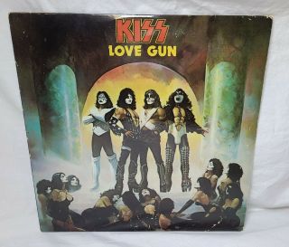 Kiss ‎– Love Gun (casablanca ‎– Nblp 7057) Us 1977 Vinyl Lp W/gun/order Form Vg,