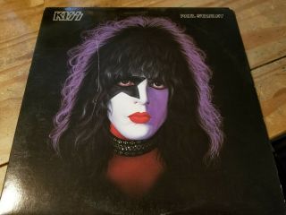 Vintage 1978 Paul Stanley Kiss Solo Vinyl Lp Near