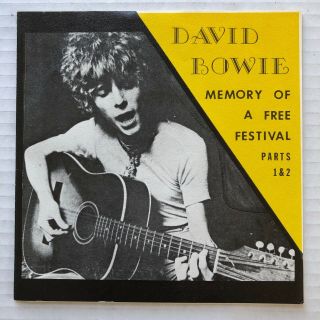 David Bowie Memory Of A Festival Part 1 & 2 Org 1982 7 " Major Tom 45 Minty