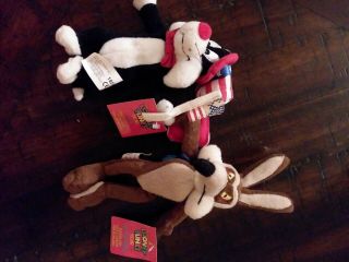 Warner Bros.  Looney Tunes Mini Teddies Sylvester The Cat And Wyle E.  Coyote