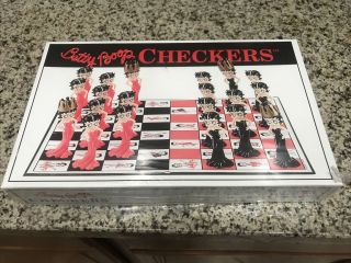 Betty Boop Checkers Game 2003 Big League Productions Factory Retired