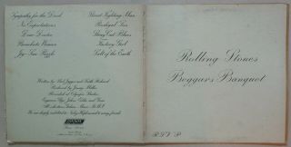 Rolling Stones Beggars Banquet Ps 539 Us Press Lp In Gatefold Blue London (86)