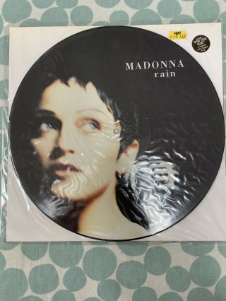 Madonna Rain 12 " Vinyl Single Picture Disc Wo190tp Maverick 1993 Unplayed