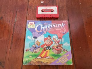1987 " The Chipmunk Adventure " Book And Cassette Tape Set,  Buena Vista