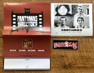 Fantomas Mike Patton Mr Bungle Press Kit Promo Poster Melvins Faith No More Fnm