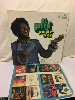 Al Green Gets Next To You Lp 1971 First Terre Haute Press Tired Of Being Alone.