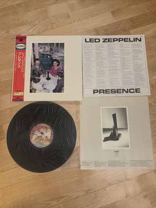 Led Zeppelin " Presence " 1976 Atlantic 1 St Japanese Presing St - Ss - 763559 - F