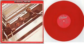 The Beatles 2 Lp Red Vinyl 1962 - 1966 - 1978 Capitol Sebx - 11842