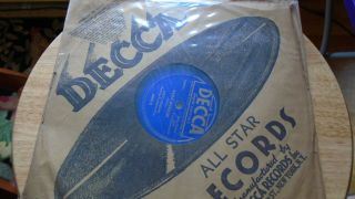 E,  Nos 78 10 " Louis Jordan Decca ‎8560 Brotherly Love / Saxa - Woogie