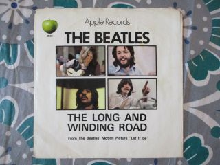 Beatles The Long And Winding Road / For You Blue (rock) 7 " /45 Picture Sleeve