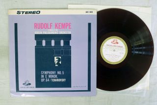 Rudolf Kempe Tchaikovsky Symphony 5 Angel Asc - 5051 Japan Flipback Cover Red Lp