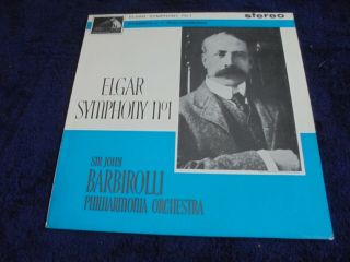 Sir Edward Elgar/sir John Barbirolli 1963 Uk Lp Stereo Hmv Asd 540 W&g