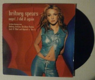 Britney Spears Oops I Did It Again Vinyl Record 2000 1st Press 6 Tracks Orig