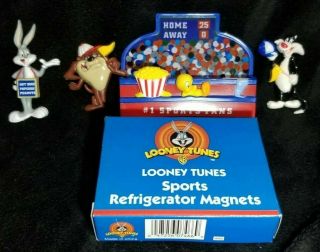 Warner Bros (wb) Studio Store Looney Tunes Sports Refrigerator Magnets / Nib