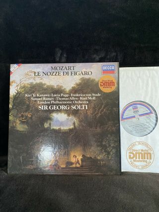 Mozart Le Nozze Di Figaro Solti Kiri Te Kanawa Orig 1st 1982 Decca 4 Lp Box