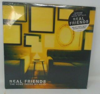 Real Friends - The Home Inside My Head Milk Vinyl W/ Black Clouds Limited To 500