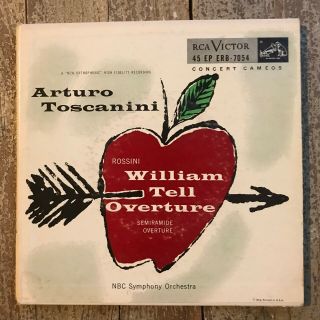 Arturo Toscanini William Tell Overture Andy Warhol 2x Rca Victor 45 Ep Erb - 7054