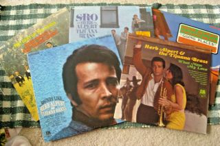 5 Vintage 1960s Vinyl Lp Record Albums,  All Herb Alpert & The Tijuana Brass