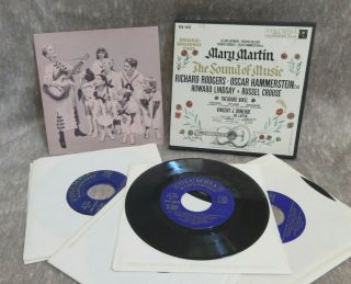 Mary Martin The Sound Of Music - Orig.  Broadway Cast - 5 Ep Box Set - Columbia Koa - 5450