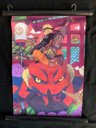 Naruto Wall Scroll Fabric Poster 8x12in Opened Anime Manga Art