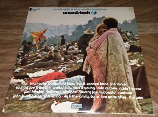 Woodstock Soundtrack Vinyl Record Lp Album Sd3 - 500 1970 Vg,  Beauty