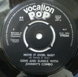 Gene And Eunice,  Johnnys Combo,  Move It Over Baby / This Is My Story,  V9066 Uk Ex