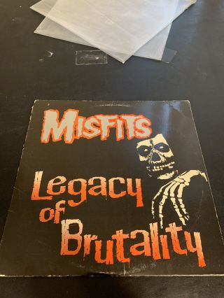 Misfits Legacy Of Brutality Vinyl Press No Barcode 1985 Plan 9 Pl9 - 06