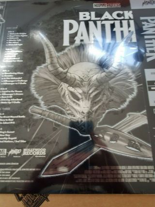 Black Panther Soundtrack LP [Black & Silver Vinyl] Record 2