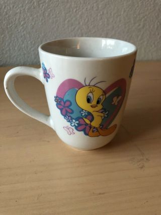 Cute Tweety Bird Coffee Tea Cup Mug 12 Oz Looney Tunes Warner Bros