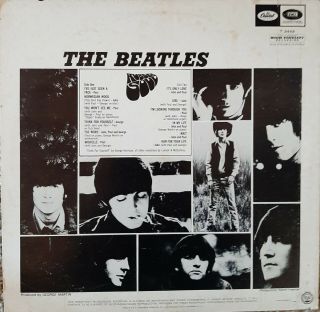 Beatles Rubber Soul MONO 1965 Vinyl EX,  PLAYS GREAT Sleeve EX 2