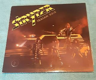 1985 Stryper Soldiers Under Command Nm White Vinyl Hair Metal