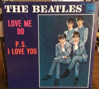 Beatles 45 Love Me Do Ps I Love You W Pic Sleeve Tollie T9008
