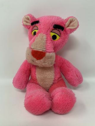 Pink Panther Plush Stuffed Animal Toy Vintage 11” Collectible