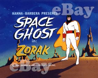 Rare Space Ghost Cartoon Color Tv Photo Hanna Barbera Studios Title Card