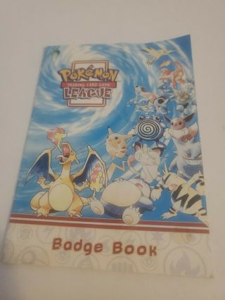 Authentic Pokémon League Trading Card Game Badge Book